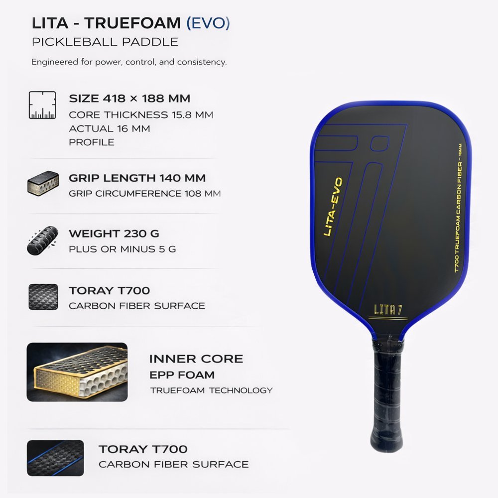 LITA7 EVO Pickleball Paddle image 3