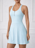 LITA- COURTLINE DRESS - Sky Blue, S image